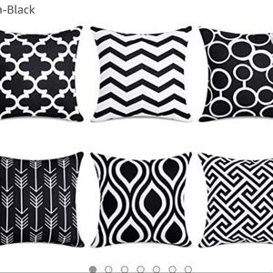 Topfinel 6 square durable canvas pillow covers